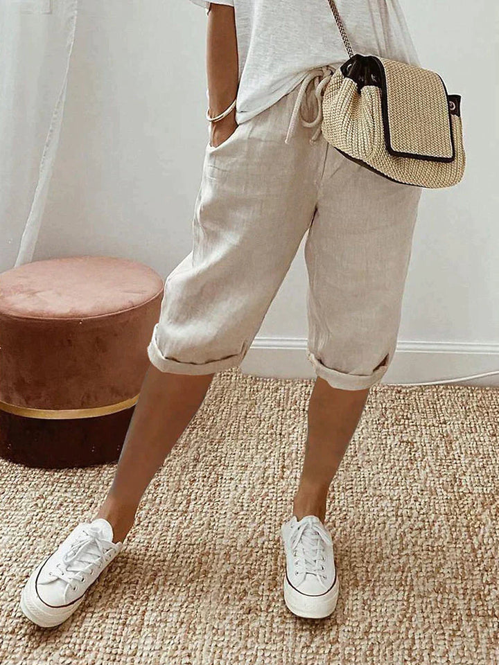 Lillian | Women's Cotton Knee-Length Pants