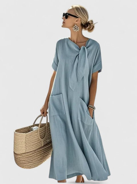 Mathilde | Women's Tie-Neck Summer Dress