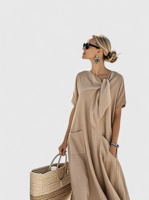 Mathilde | Women's Tie-Neck Summer Dress