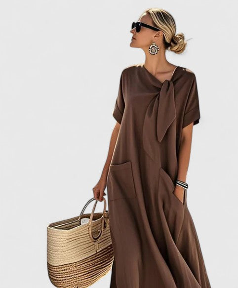 Mathilde | Women's Tie-Neck Summer Dress