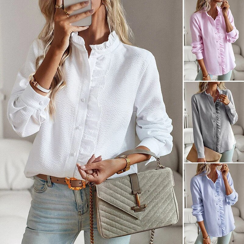 Penelope | Striped Long Sleeve Blouse