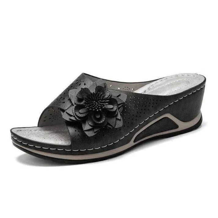 Marisella | Women's Leather Wedge Sandals with Arch Support