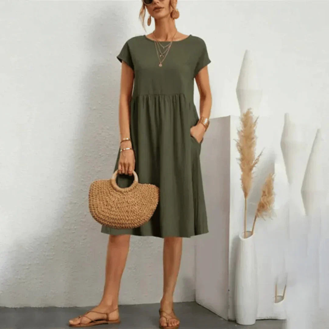Lillian | Midi Sundress with Flowy Fit