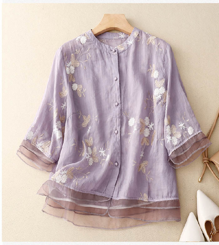 Bridget | Women's Embroidered Blouse
