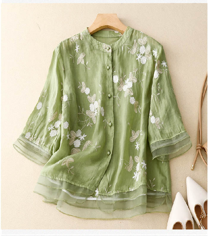 Bridget | Women's Embroidered Blouse